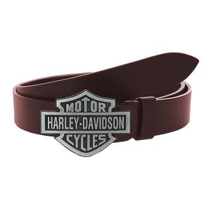 Cintura da moto in pelle con fibbia marrone Harley-Davidson