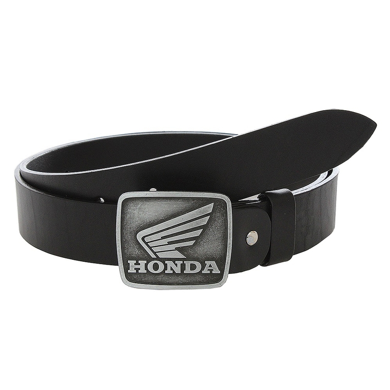 Cintura da moto in pelle con fibbia Honda