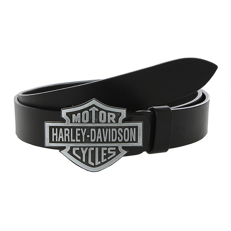Cintura da moto in pelle con fibbia Harley-Davidson