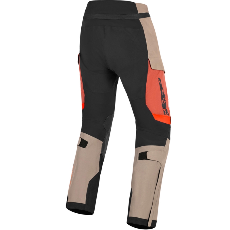 Pantaloni da moto Alpinestars Halo PRO Drystar XF marrone chiaro-arancione scuro-nero