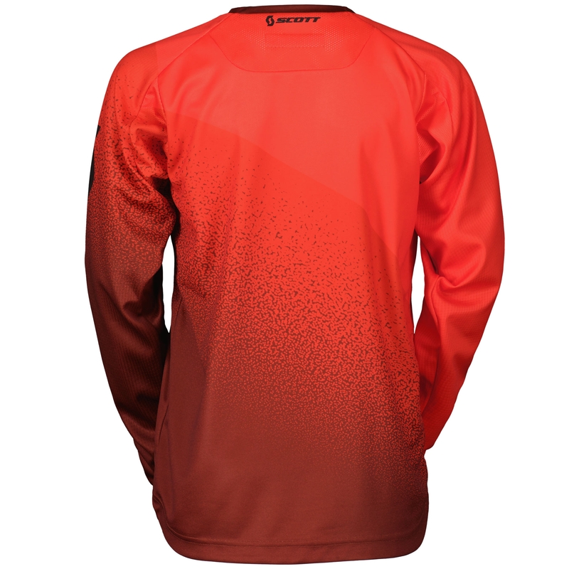 Maglia da motocross SCOTT 350 DIRT EVO rosso-nera