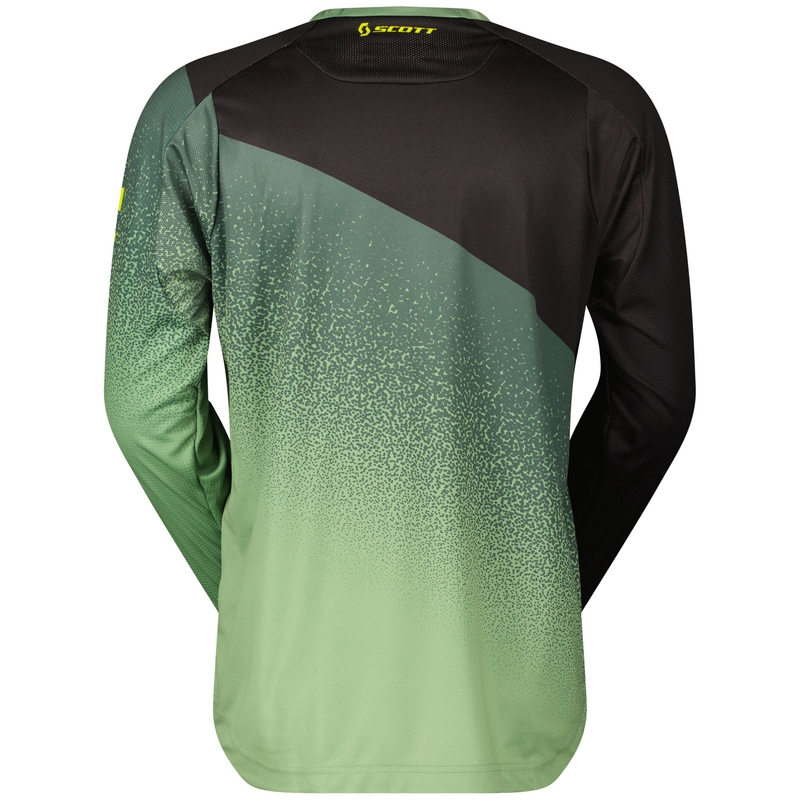 Maglia da motocross SCOTT 350 DIRT EVO nera-verde