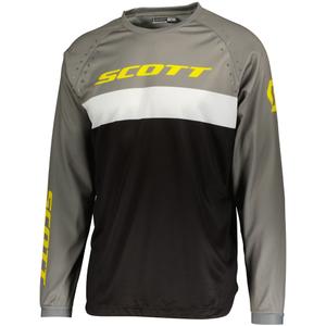 Maglia da motocross SCOTT 350 SWAP EVO nera-grigia