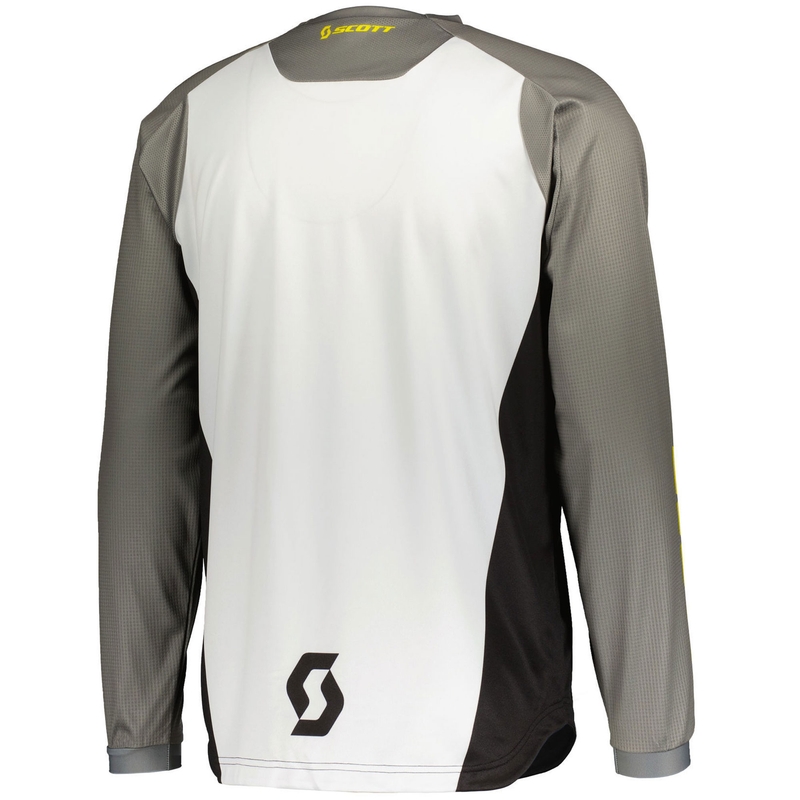 Maglia da motocross SCOTT 350 SWAP EVO nera-grigia