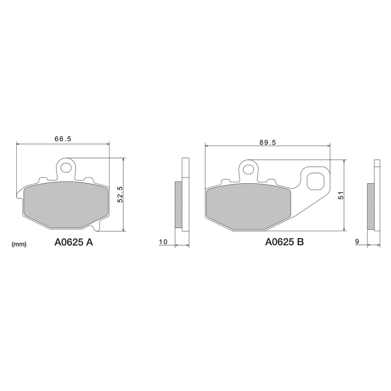 Pastiglie freno NISSIN mescola semimetallica M501-407 2 pz.