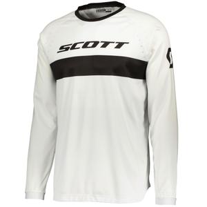 Maglia da motocross SCOTT 350 SWAP EVO nera-bianca