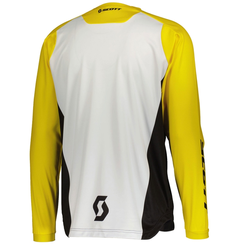 Maglia da motocross SCOTT 350 SWAP EVO nera-gialla