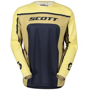 Maglia da motocross SCOTT 350 TRACK EVO beige-blu