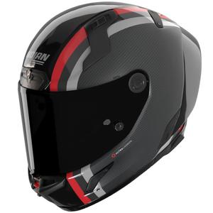 Casco integrale da moto Nolan X-804 RS Ultra Carbon Gemini 364 grigio-nero-rosso-antracite lucido