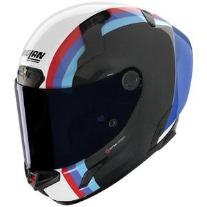 Casco integrale da moto Nolan X-804 RS Ultra Carbon Gemini 365 grigio-bianco-blu-rosso lucido