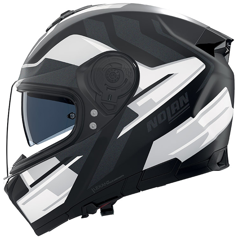 Casco integrale da moto Nolan N80-8 Trittico 359 nero opaco-bianco-antracite