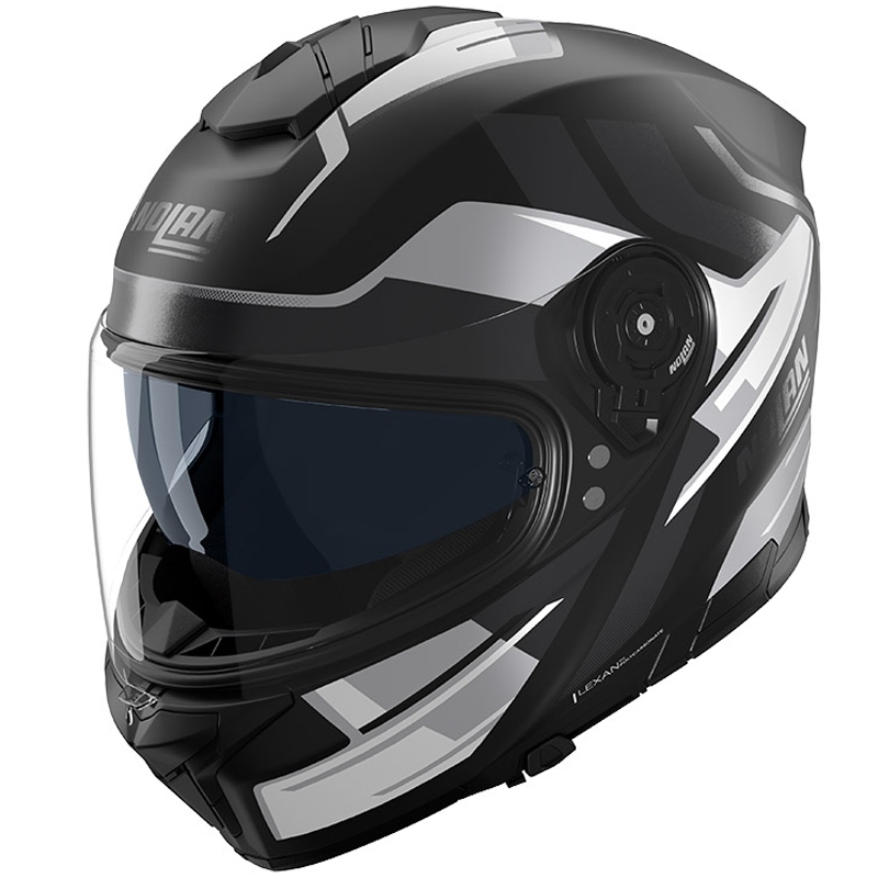 Casco integrale da moto Nolan N80-8 Trittico 359 nero opaco-bianco-antracite