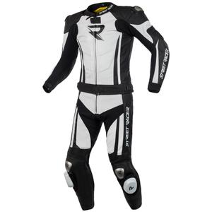 Tuta da uomo Street Racer Fasttrack in bianco e nero Saldi