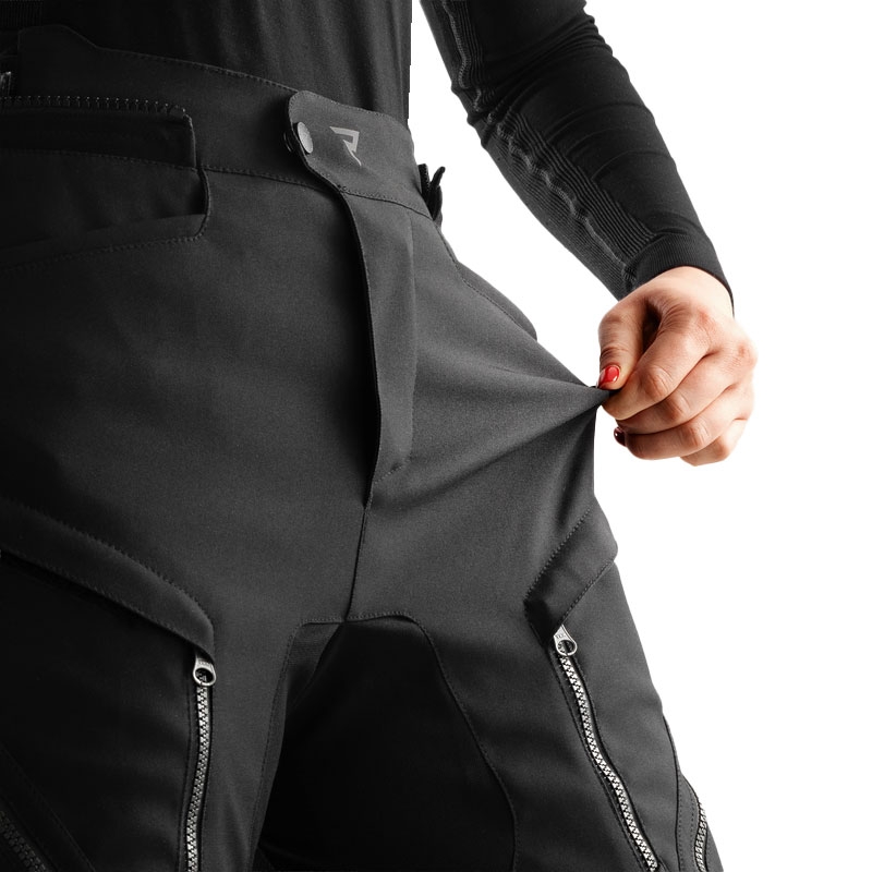 Pantaloni da moto estesi da donna Rebelhorn Hardy 3.0 neri