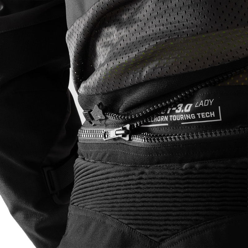 Pantaloni da moto estesi da donna Rebelhorn Hardy 3.0 neri