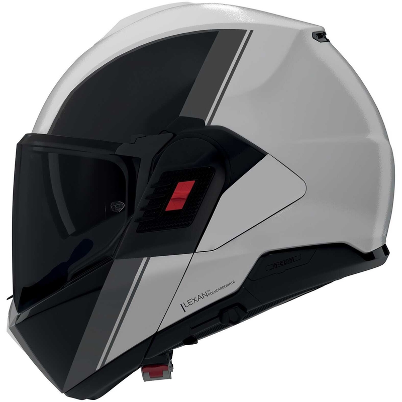Casco apribile da moto Nolan N120-1 Verniciatura Speciale 356 nero perla lucido-grigio