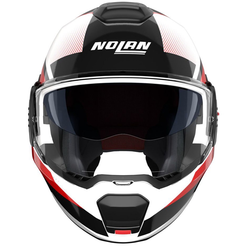 Casco moto apribile Nolan N120-1 Ciclone 363 bianco-nero-rosso