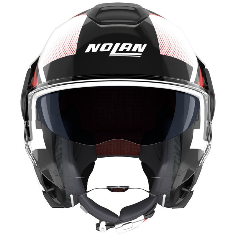 Casco moto apribile Nolan N120-1 Ciclone 363 bianco-nero-rosso