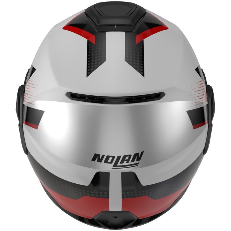 Casco moto apribile Nolan N120-1 Ciclone 363 bianco-nero-rosso