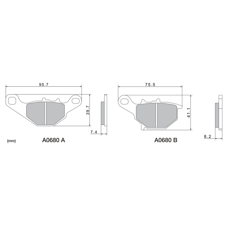 Pastiglie freno NISSIN mescola semimetallica M501-410 2 pz.