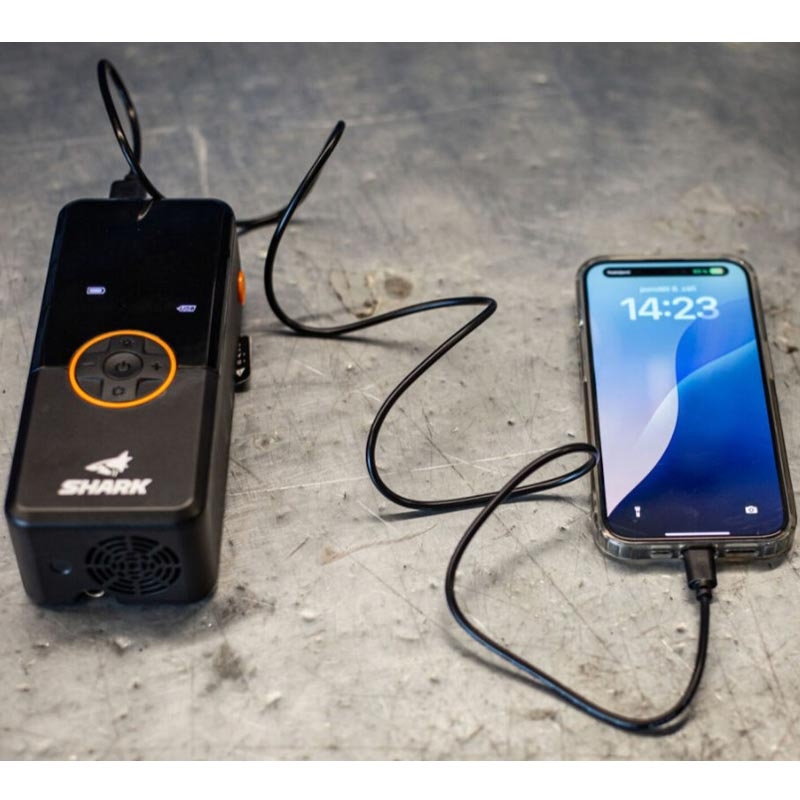 Compressore a batteria con power bank SHARK BP-150 nero