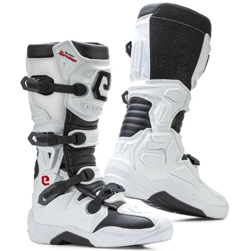 Stivali da moto Eleveit X PRIVILEGE bianco-nero