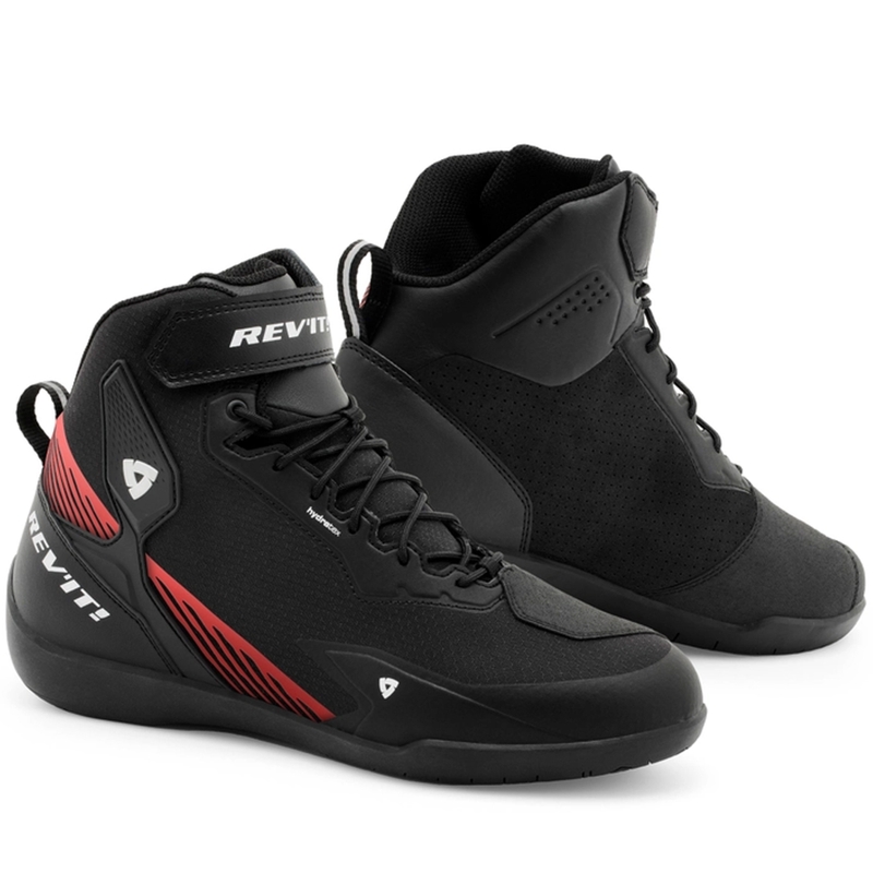Stivali da moto Revit G-Force 2 H2O nero-rosso fluo