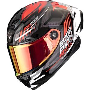 Casco integrale da moto Scorpion EXO-RACE Air Kobra FIM2 nero-rosso