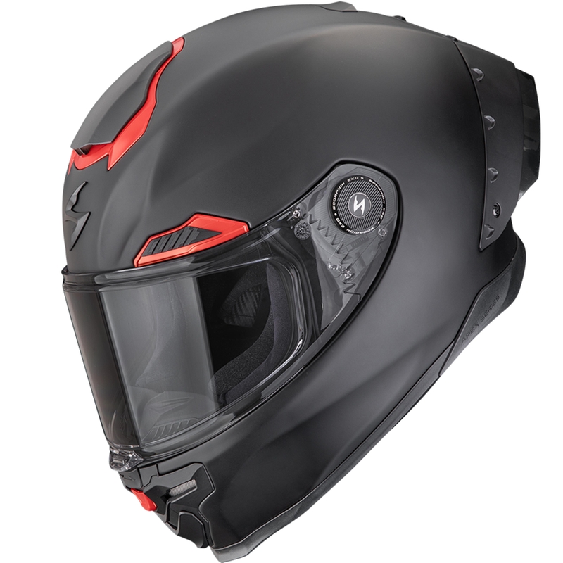 Casco integrale da moto Scorpion EXO-RACE Air Solid FIM2 nero opaco-rosso