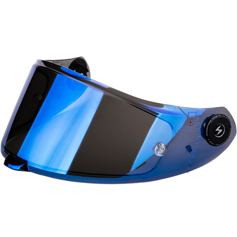 Visiera Scorpion KDS-F-04 per caschi EXO-RACE Air blu specchiato
