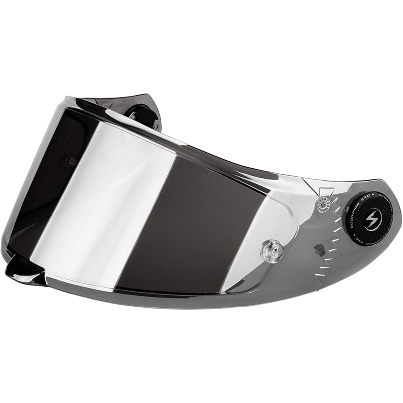 Visiera Scorpion KDS-F-04 per caschi EXO-RACE Air, argento specchiato