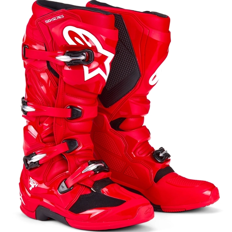 Stivali da moto Alpinestars Tech 7 rossi