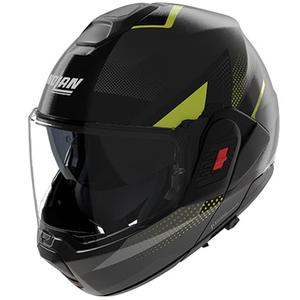 Casco moto apribile Nolan N120-1 Ciclone grigio-nero-verde opaco