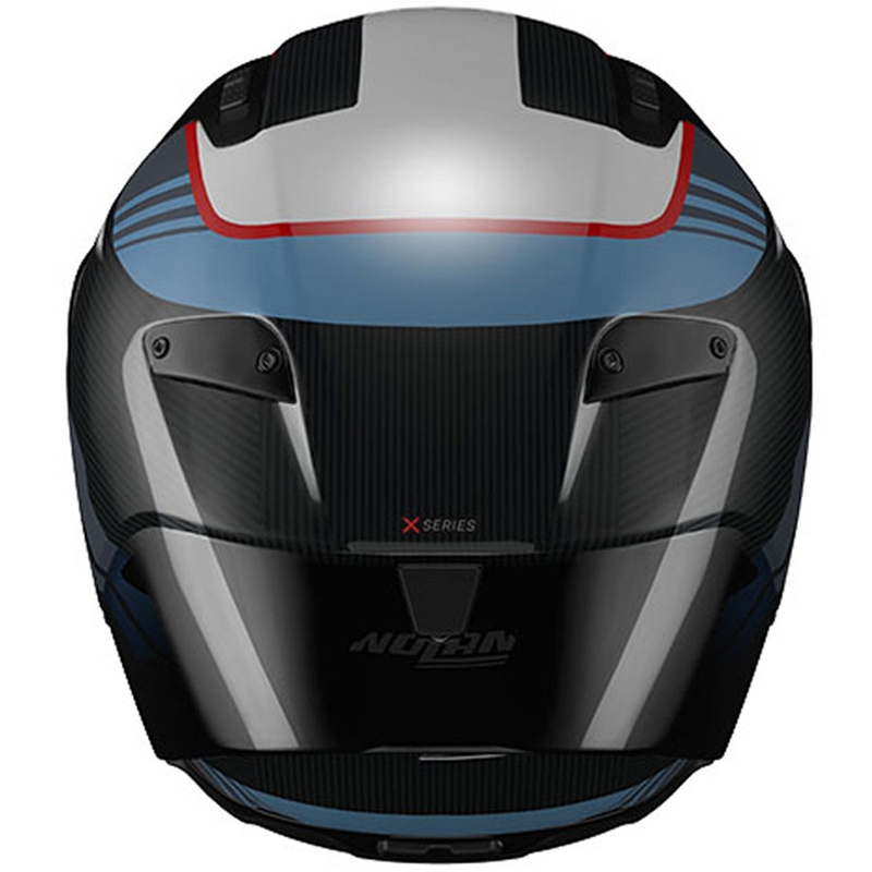 Casco integrale da moto Nolan X-804 RS Piega 366 nero lucido-blu-bianco-rosso