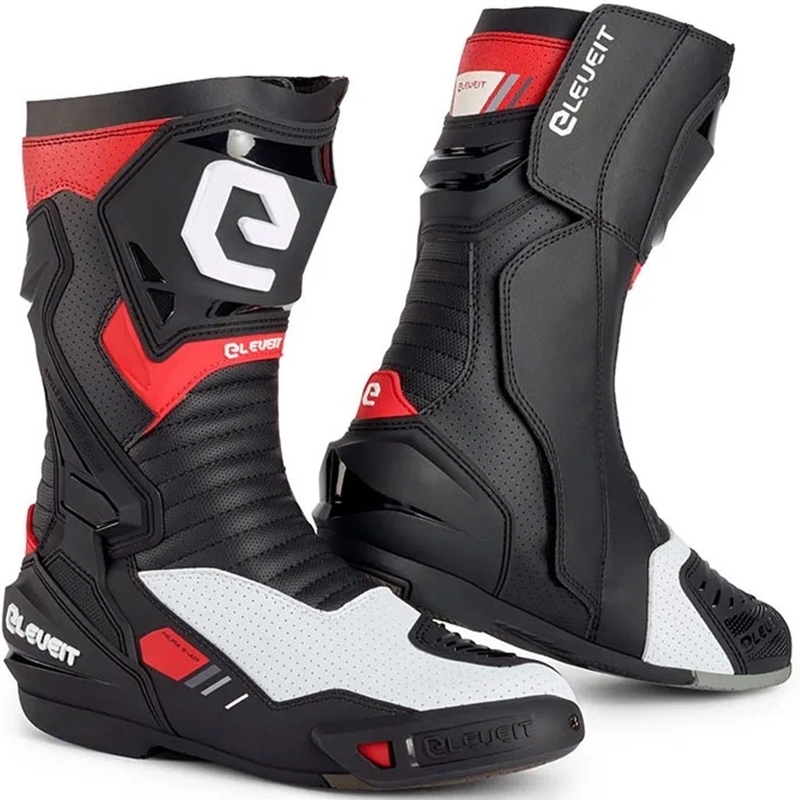 Stivali da moto Eleveit S Miura EVO AIR bianchi e neri
