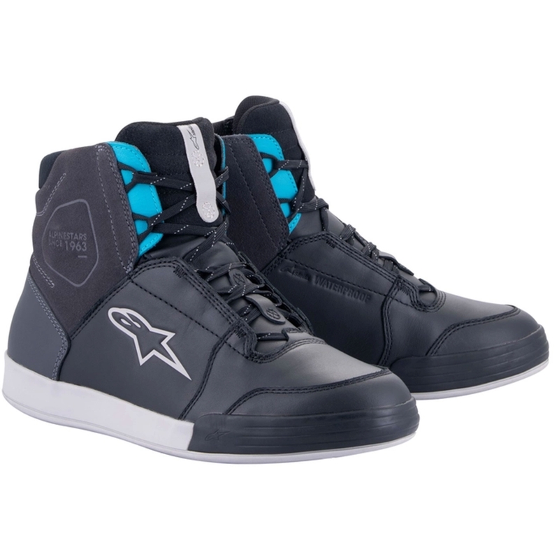 Stivali da moto Alpinestars Stella Chrome Drystar Donna Nero-Grigio-Blu