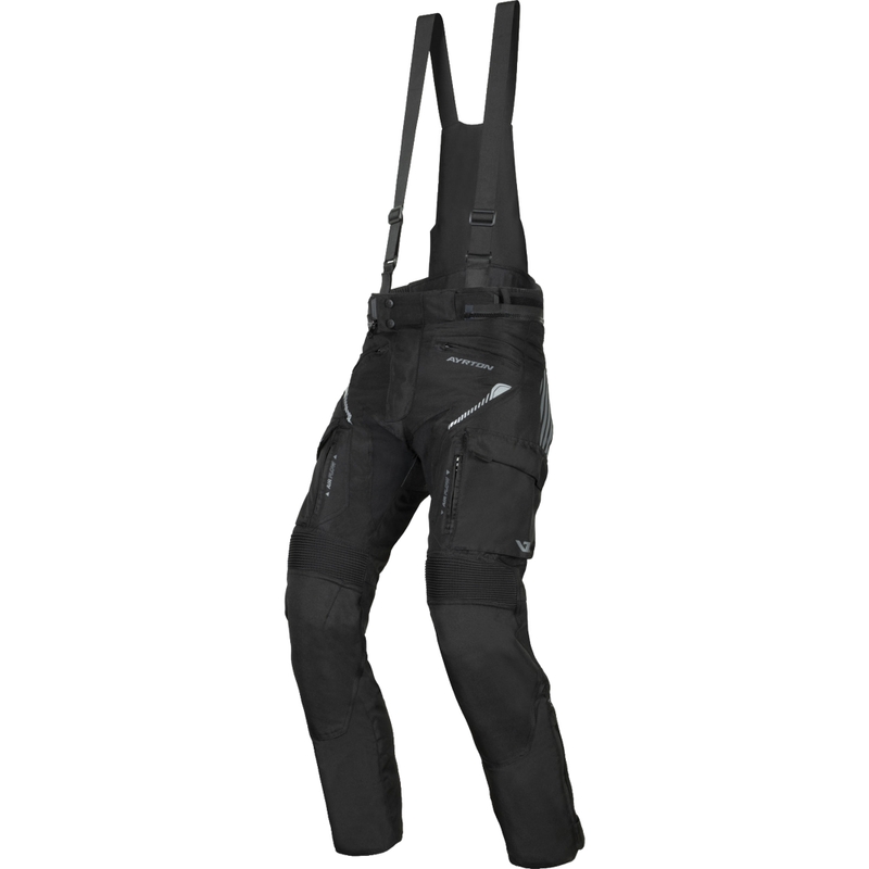 Pantaloni da moto Ayrton Rally II neri-grigi