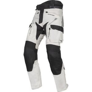 Pantaloni da moto Ayrton Rally II bianco-nero-grigio