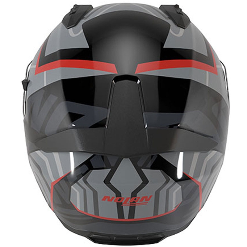 Casco integrale da moto Nolan N60-6 Eclettico 351 grigio-nero-rosso