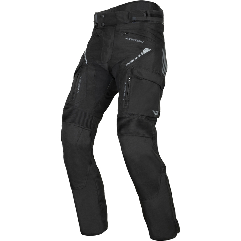 Pantaloncini da moto Ayrton Rally II neri-grigi