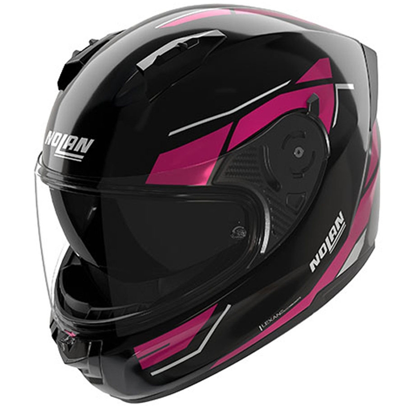 Casco integrale da moto Nolan N60-6 Sincrono 354 nero-rosa