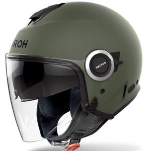 Casco moto aperto Airoh HELYOS Colore verde opaco