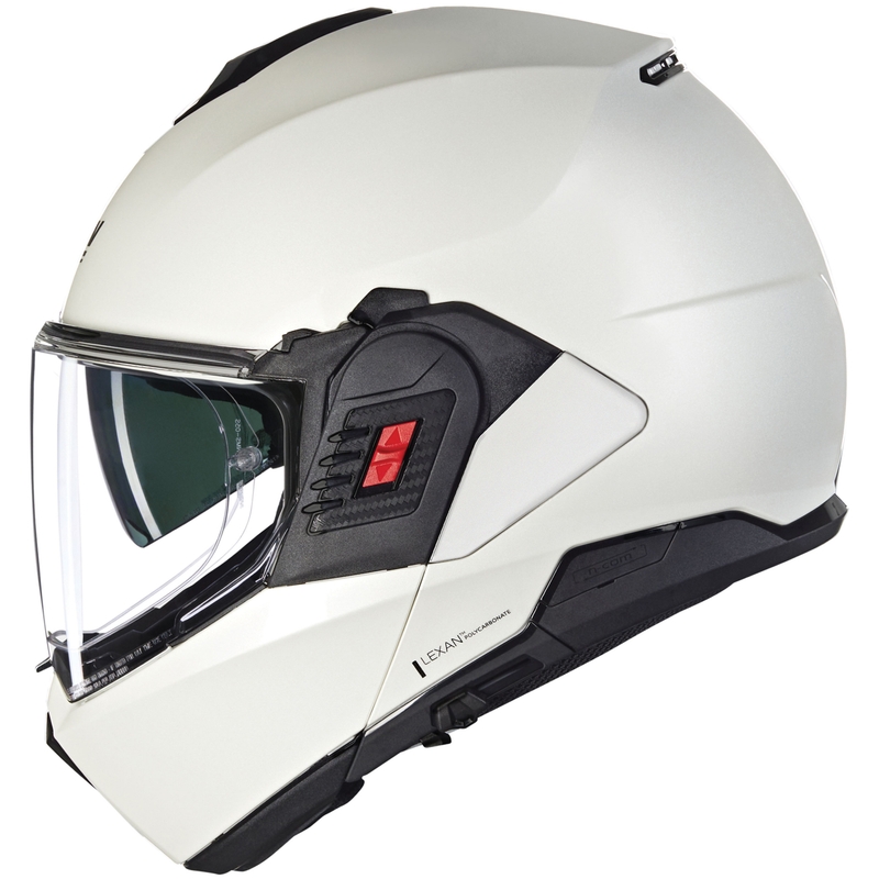 Casco moto apribile Nolan N120-1 Classico Nobile N-COM 320 bianco