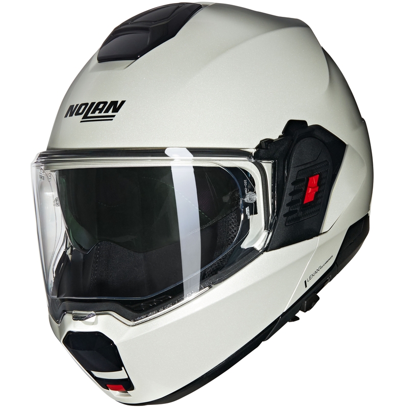 Casco moto apribile Nolan N120-1 Classico Nobile N-COM 320 bianco