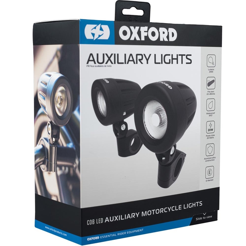 Luci supplementari Oxford 2 pezzi nere