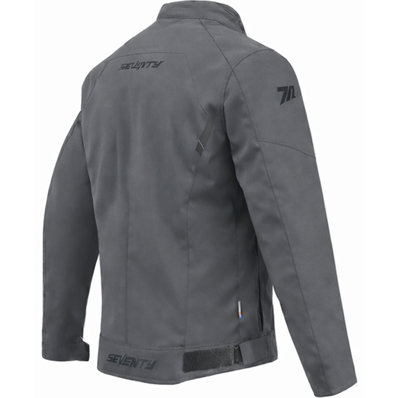 Giacca da moto da donna Seventy Degrees SD-JR67 Piston grigio scuro