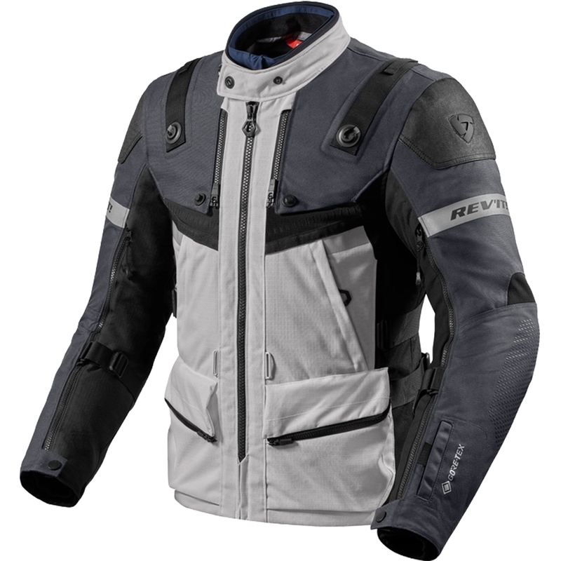 Giacca da moto Revit Defender 3 GTX grigio argento