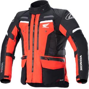 Giacca da moto Alpinestars Bogota PRO Drystar Honda collezione rosso-nero fluo
