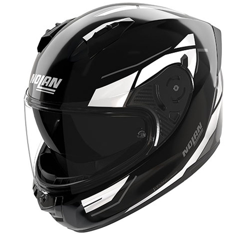 Casco integrale da moto Nolan N60-6 Sincrono 353 nero-bianco