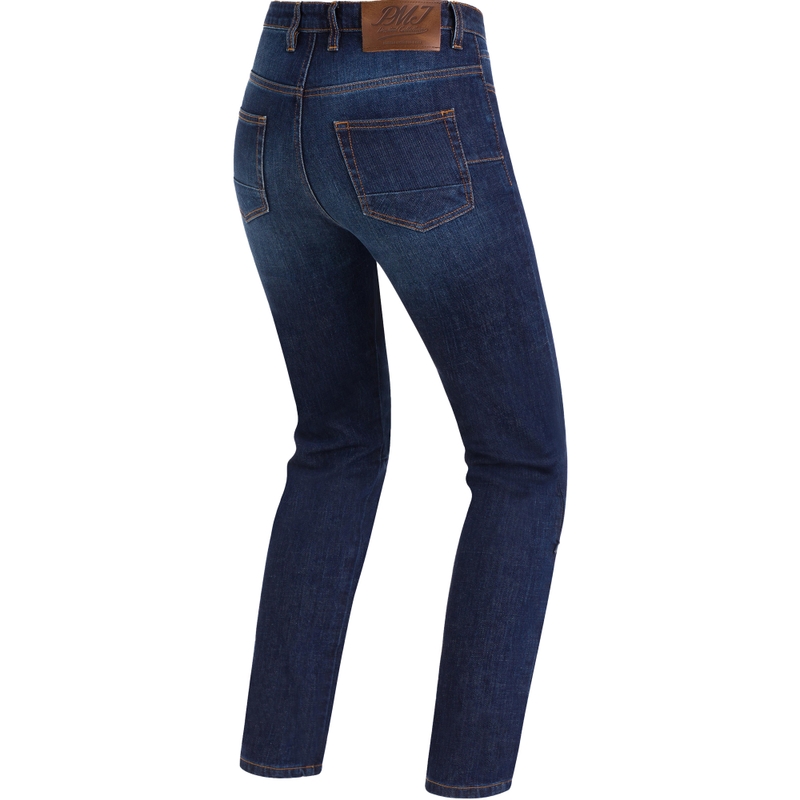 Jeans da motociclista da donna PMJ Hollie blu scuro Saldi